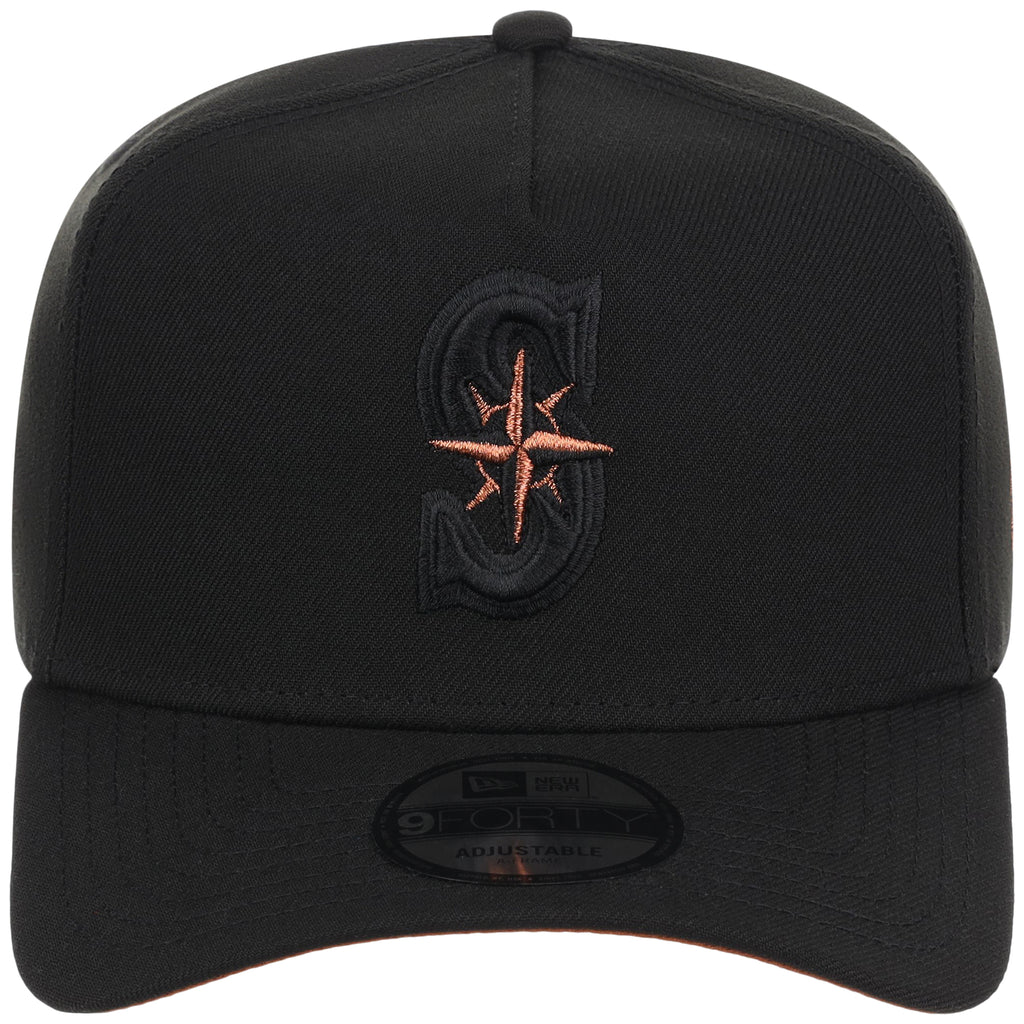 Seattle Mariners MLB Black x Rust FASHION CORE New Era 9FORTY A-Frame