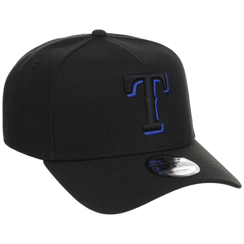 Texas Rangers MLB Black x Royal FASHION CORE New Era 9FORTY A-Frame