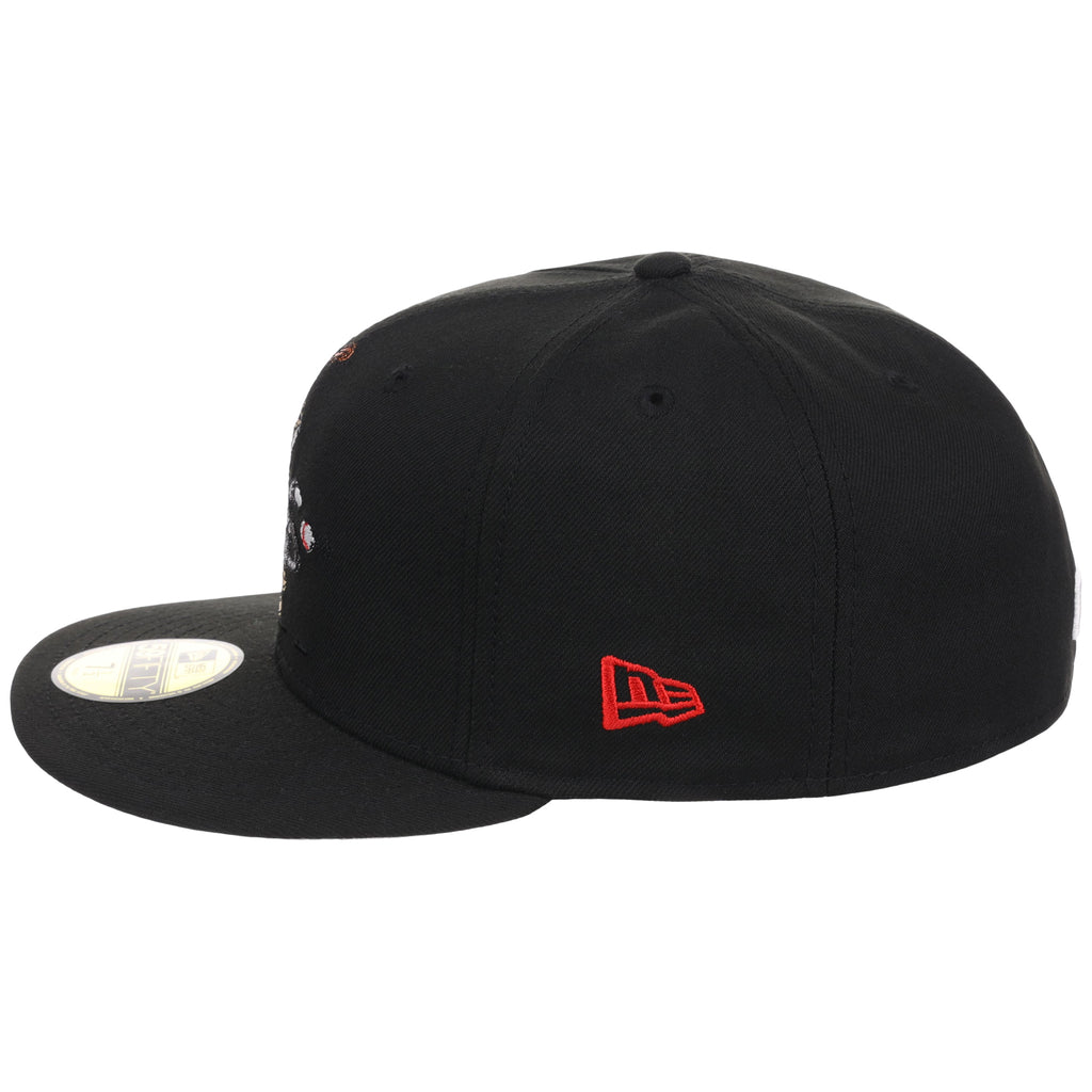 Anaheim Angels Crown the City New Era 59FIFTY Rally Monkey (Black/Black/Gray)