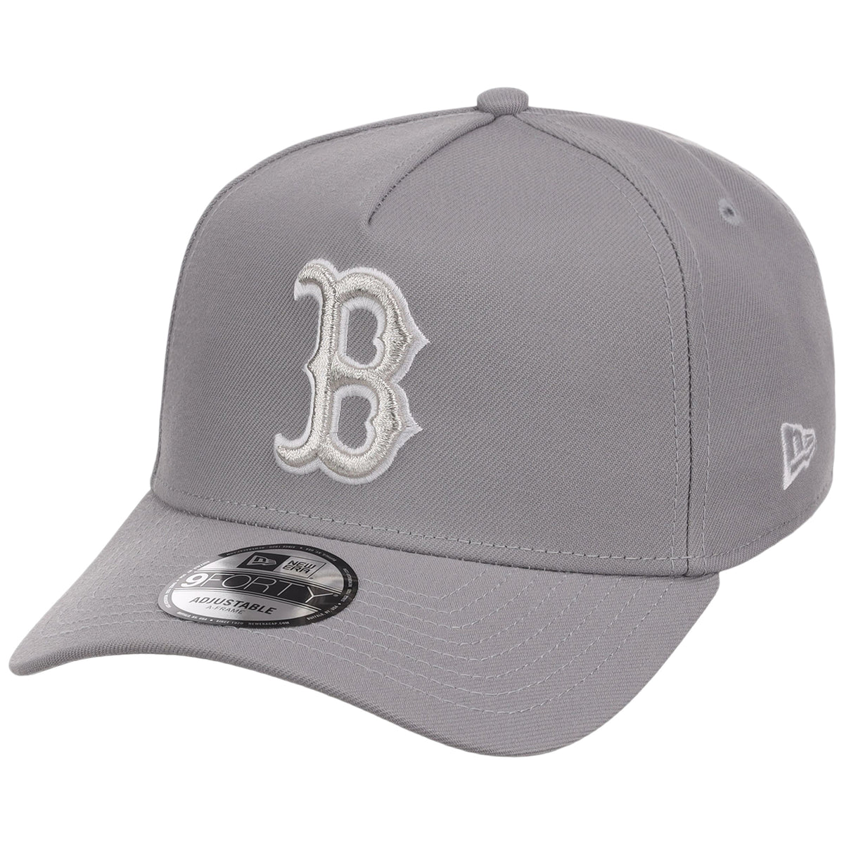Boston Red Sox MLB Gray x White FASHION CORE New Era 9FORTY A-Frame