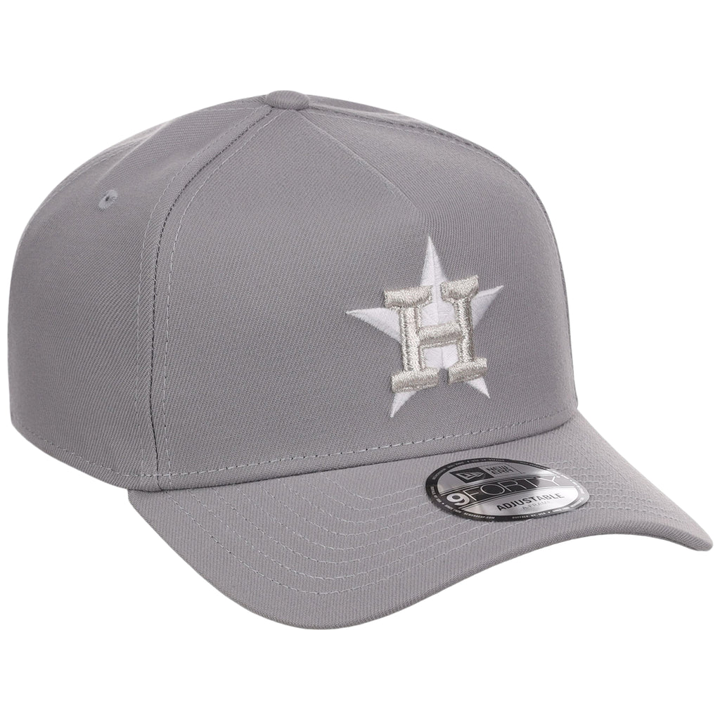 Houston Astros MLB Gray x White FASHION CORE New Era 9FORTY A-Frame