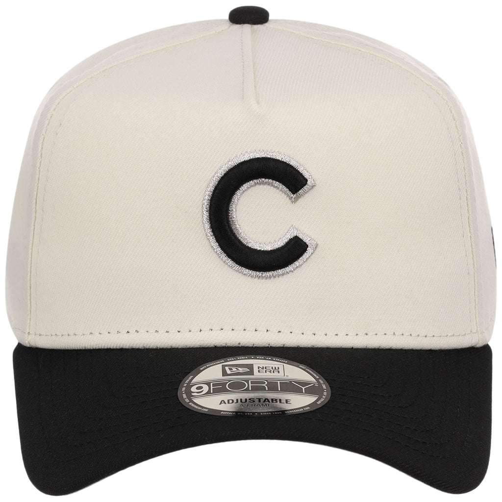 Chicago Cubs MLB Chrome x Black FASHION CORE New Era 9FORTY A-Frame