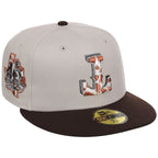 Texas Rangers Lone Star Livestock New Era 59FIFTY (Stone/Dark Brown)
