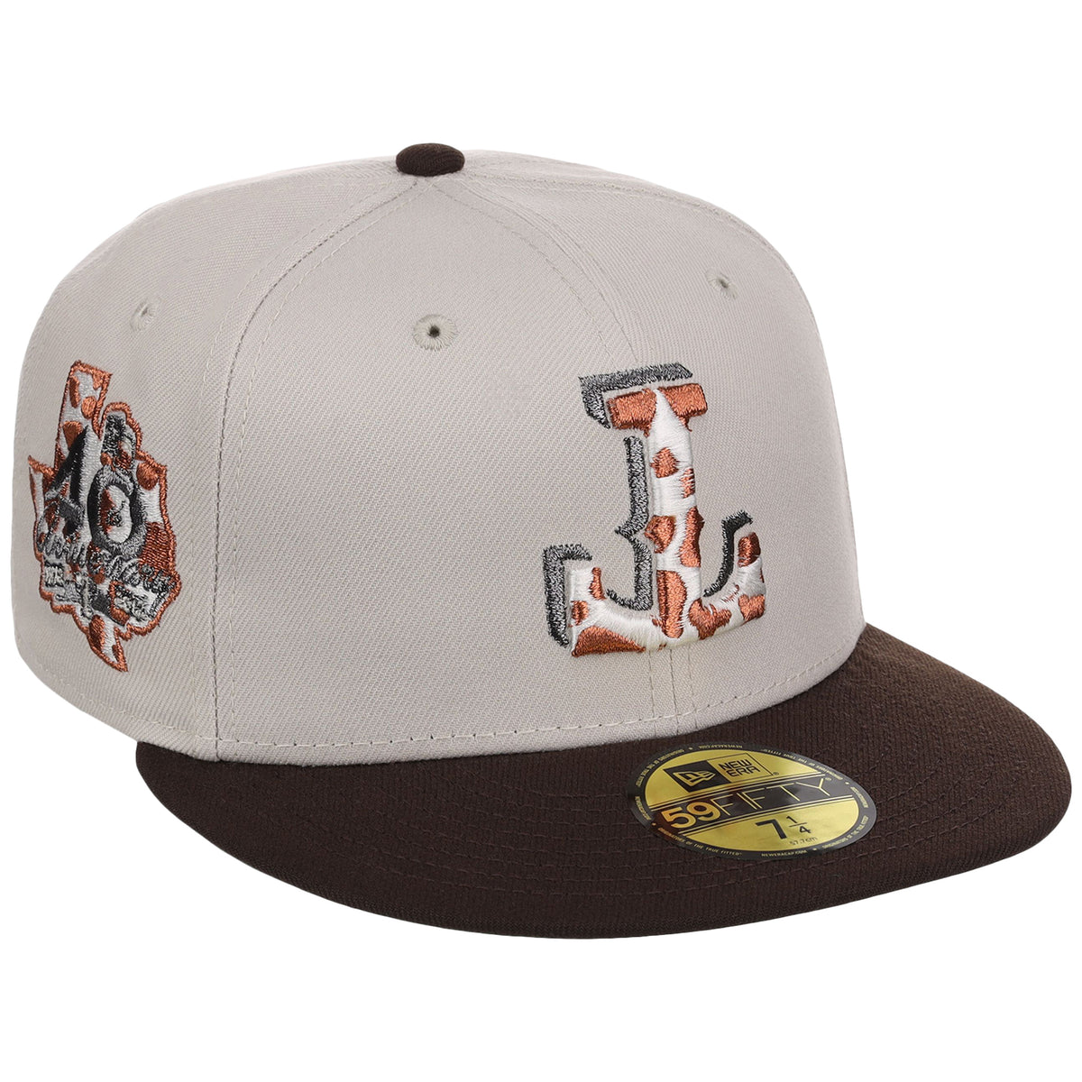 Texas Rangers Lone Star Livestock New Era 59FIFTY (Stone/Dark Brown)