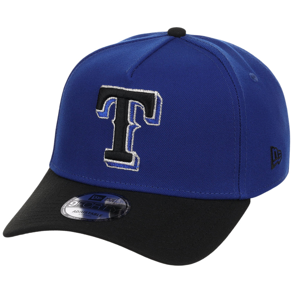 Texas Rangers MLB Royal x Black FASHION CORE New Era 9FORTY A-Frame