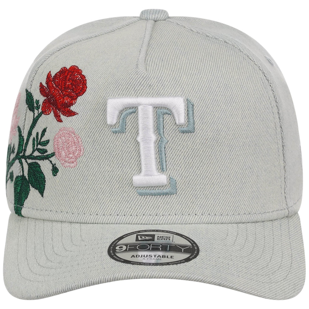 Texas Rangers MLB Denim Flower New Era 9FORTY