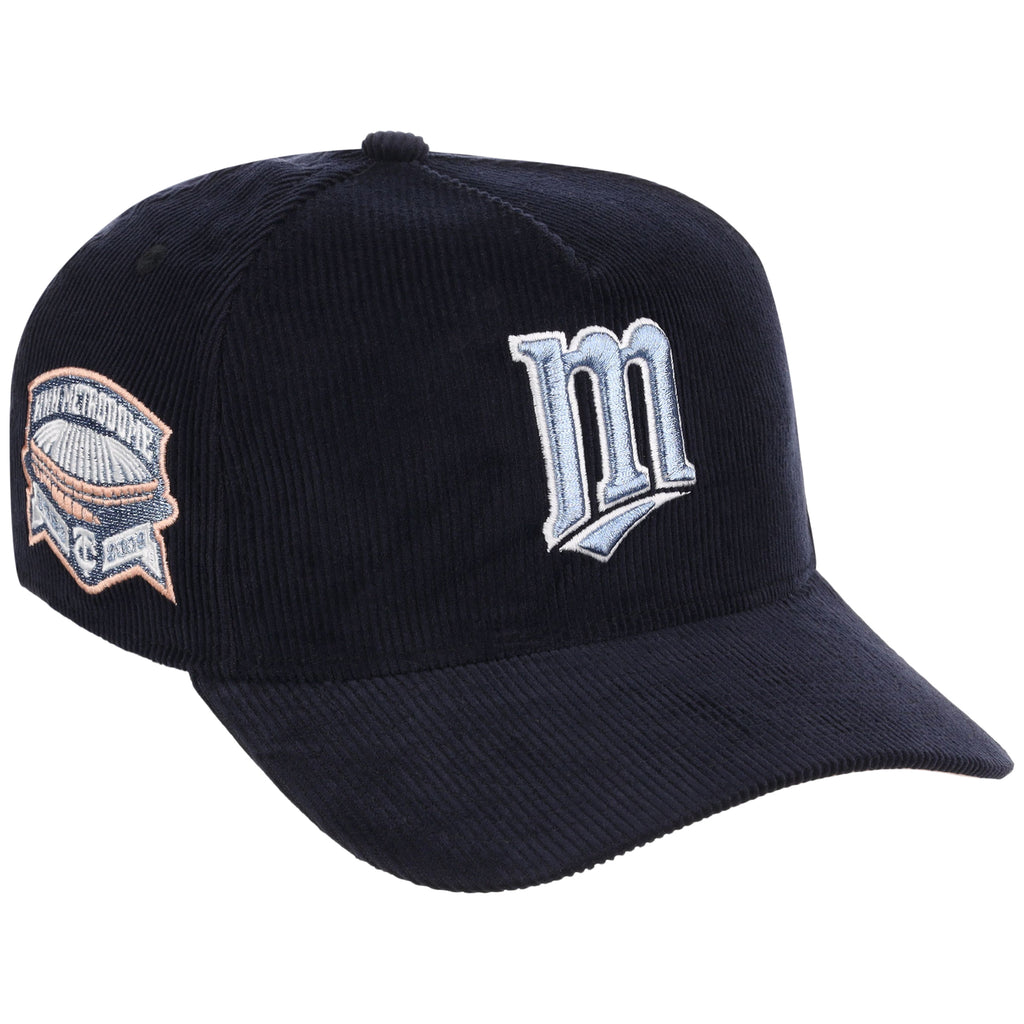 Minnesota Twins MLB Peach Ice Navy Cord New Era 9FORTY A-Frame – 1
