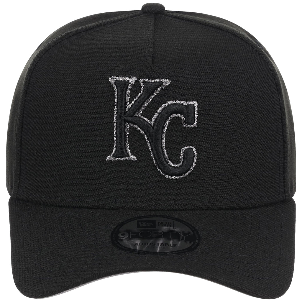 Kansas City Royals MLB Black x Pewter FASHION CORE New Era 9FORTY A-Frame