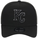 Kansas City Royals MLB Black x Pewter FASHION CORE New Era 9FORTY A-Frame