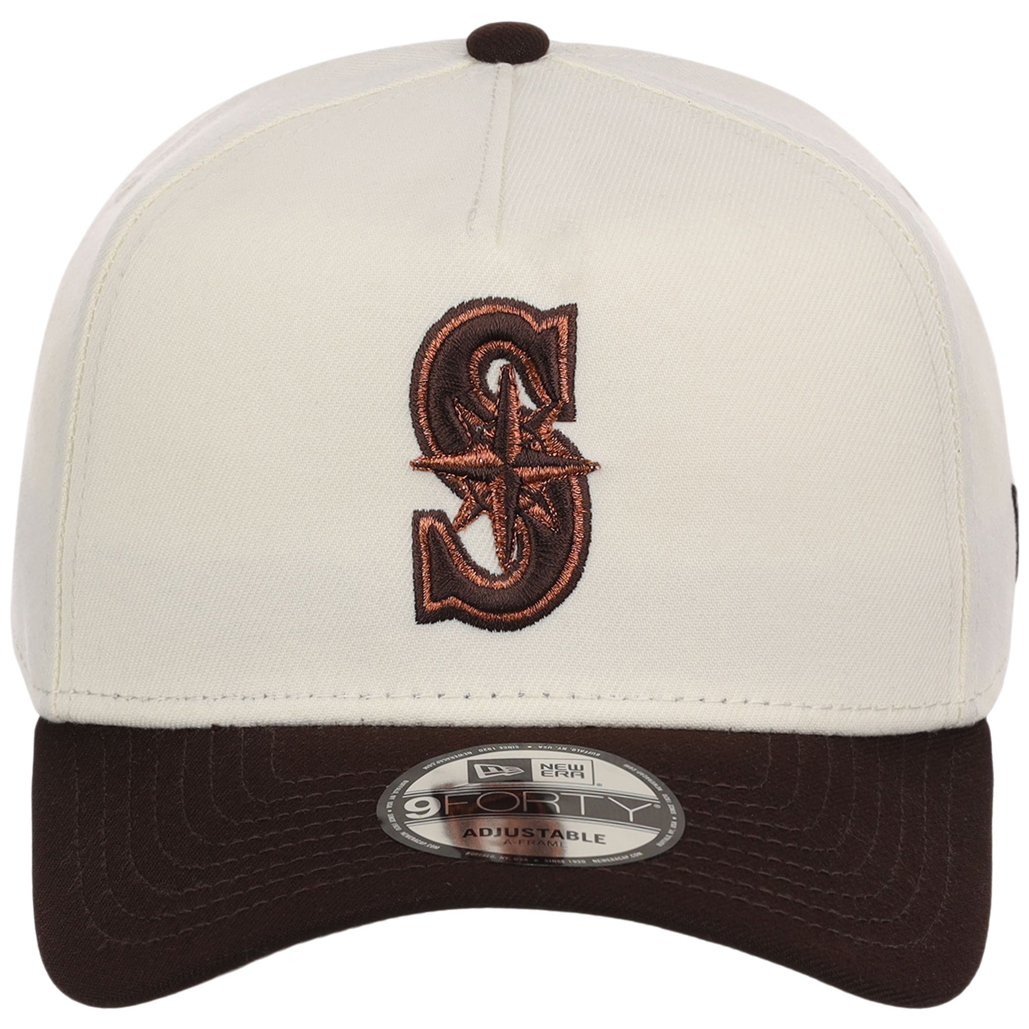 Seattle Mariners MLB Chrome x Burnt Wood FASHION CORE New Era 9FORTY A-Frame