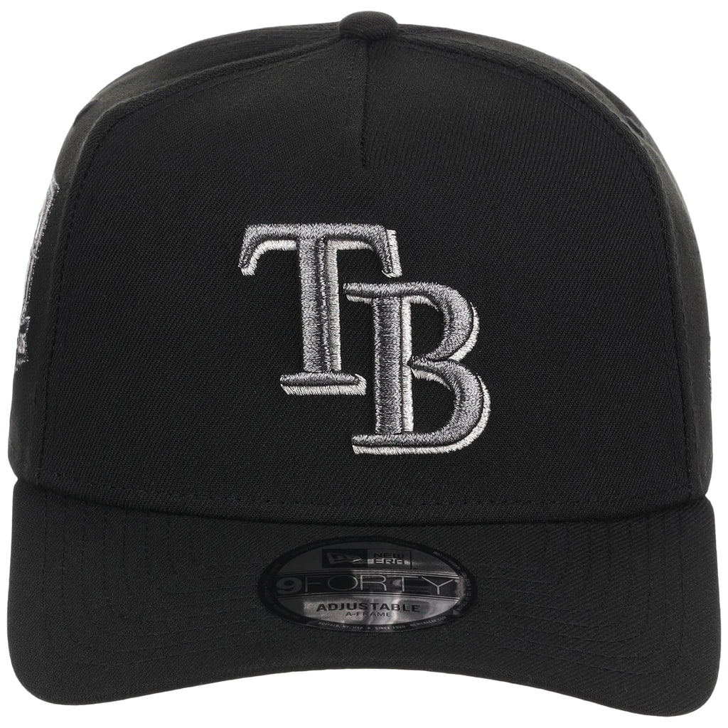 Tampa Bay Rays MLB Liquid Titanium New Era 9FORTY A-Frame