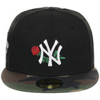 New York Yankees 'Concrete Roses' New Era 59FIFTY (Black/Woodland)