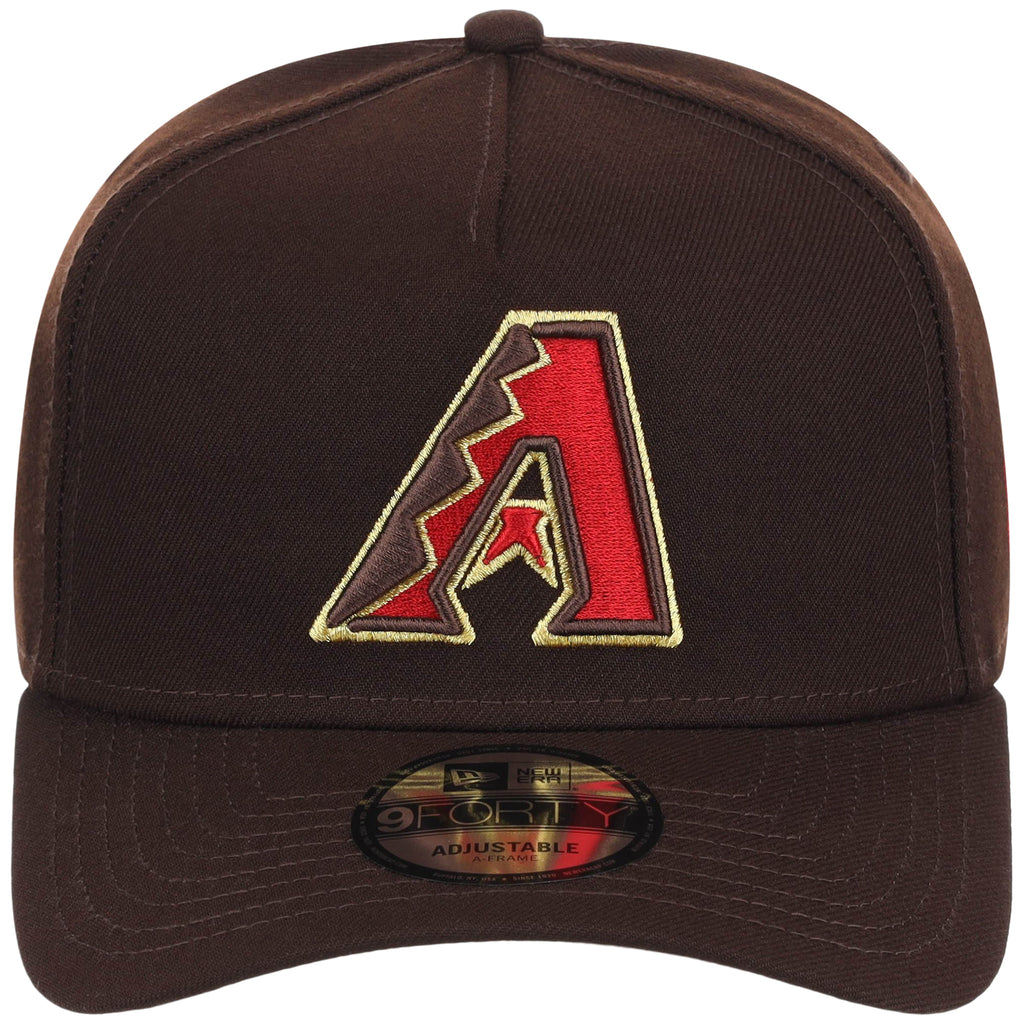 Arizona Diamondbacks MLB Burnt Wood FASHION CORE New Era 9FORTY A-Frame