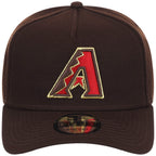 Arizona Diamondbacks MLB Burnt Wood FASHION CORE New Era 9FORTY A-Frame