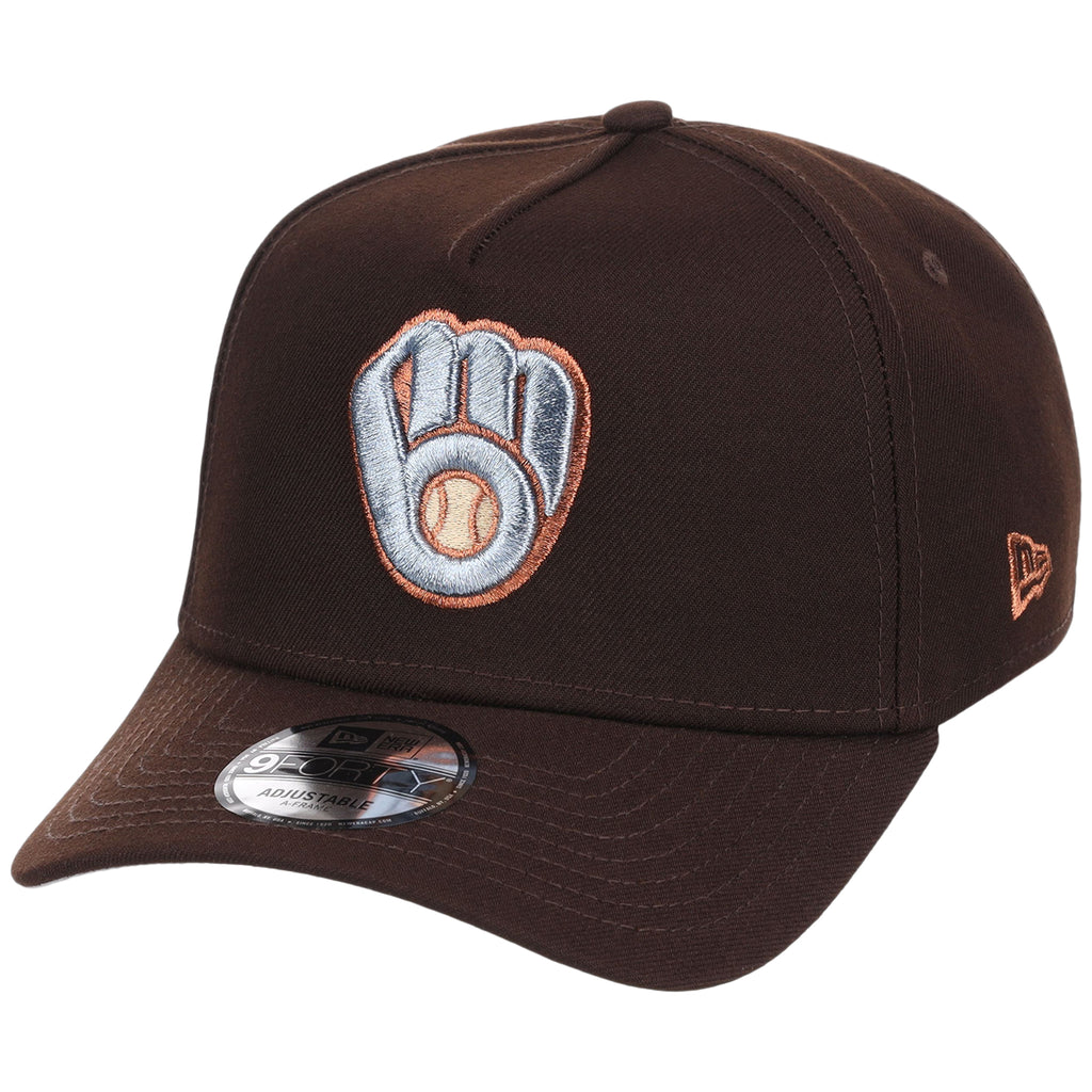 Milwaukee Brewers MLB Frosted Bark New Era 9FORTY A-Frame