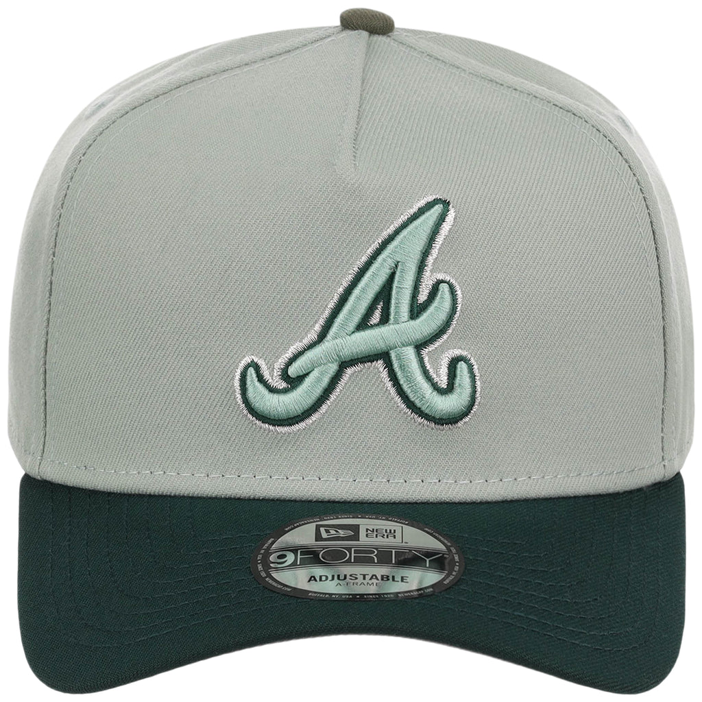 Atlanta Braves MLB Everest x Dark Green FASHION CORE New Era 9FORTY A-Frame