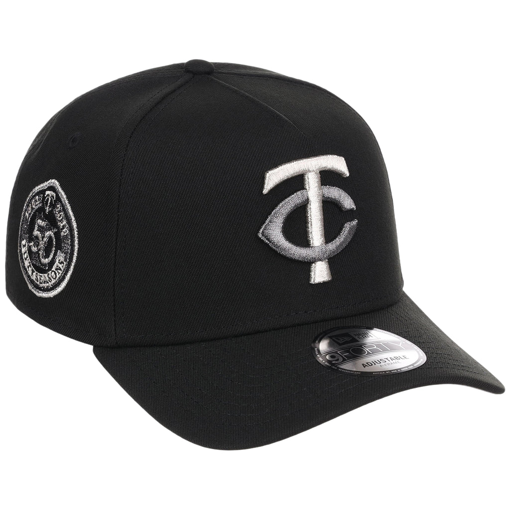 Minnesota Twins MLB Liquid Titanium New Era 9FORTY A-Frame