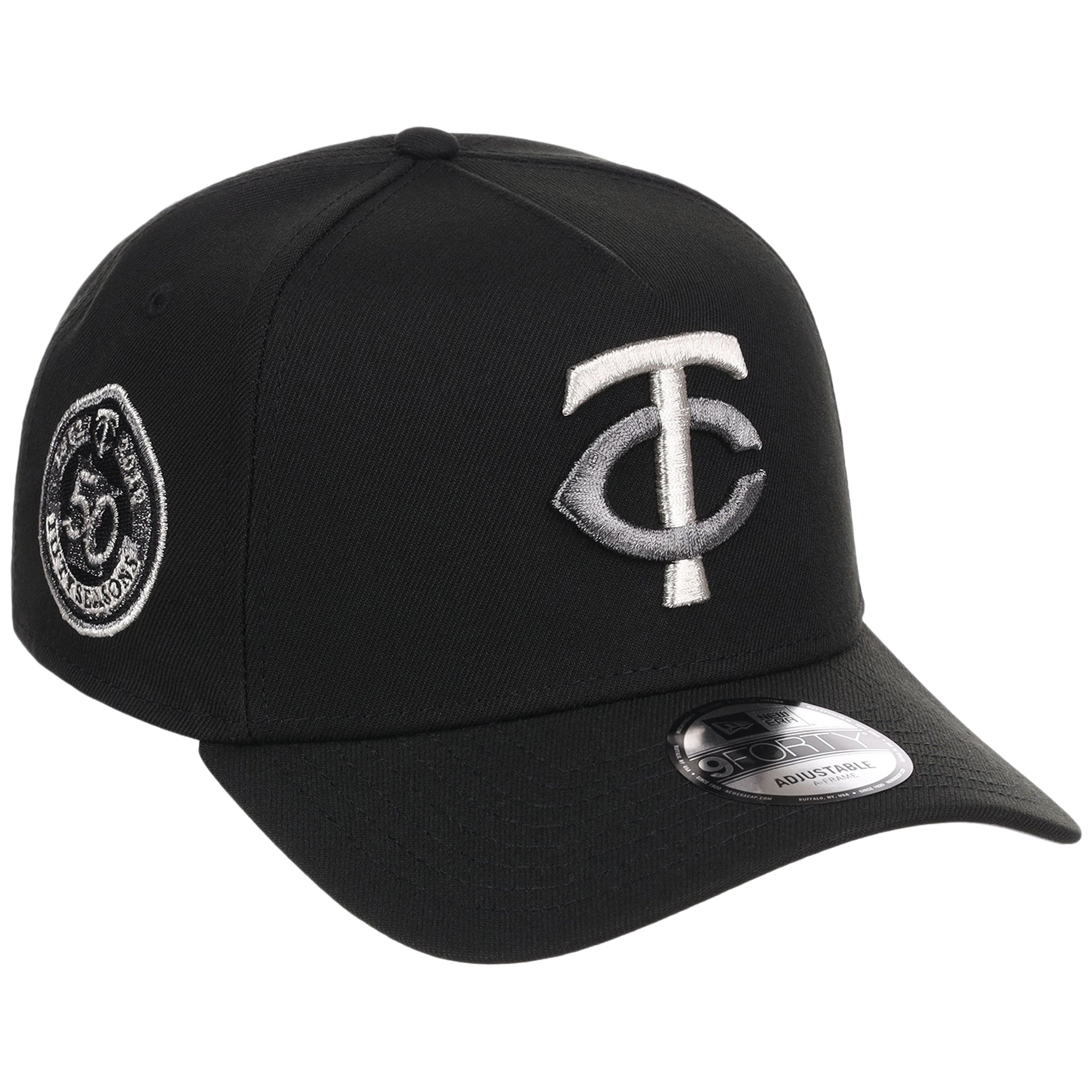 Minnesota Twins MLB Liquid Titanium New Era 9FORTY A-Frame