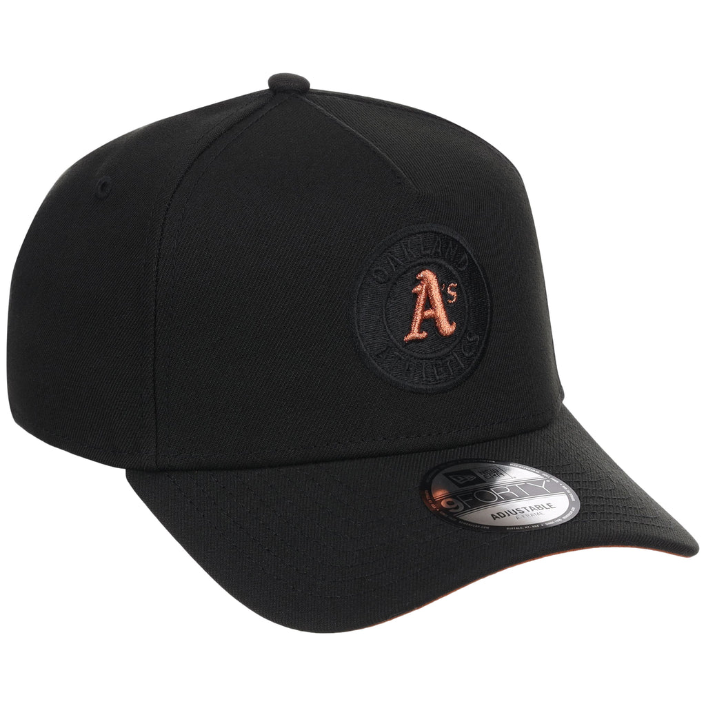 Oakland Athletics MLB Black x Rust FASHION CORE New Era 9FORTY A-Frame