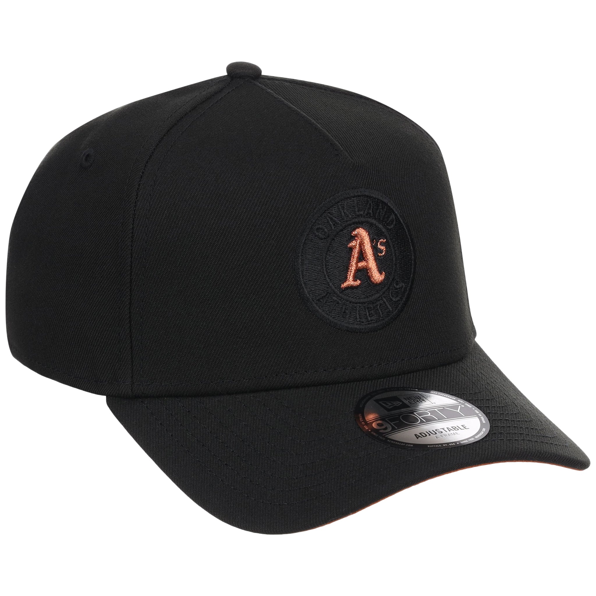 Oakland Athletics MLB Black x Rust FASHION CORE New Era 9FORTY A-Frame