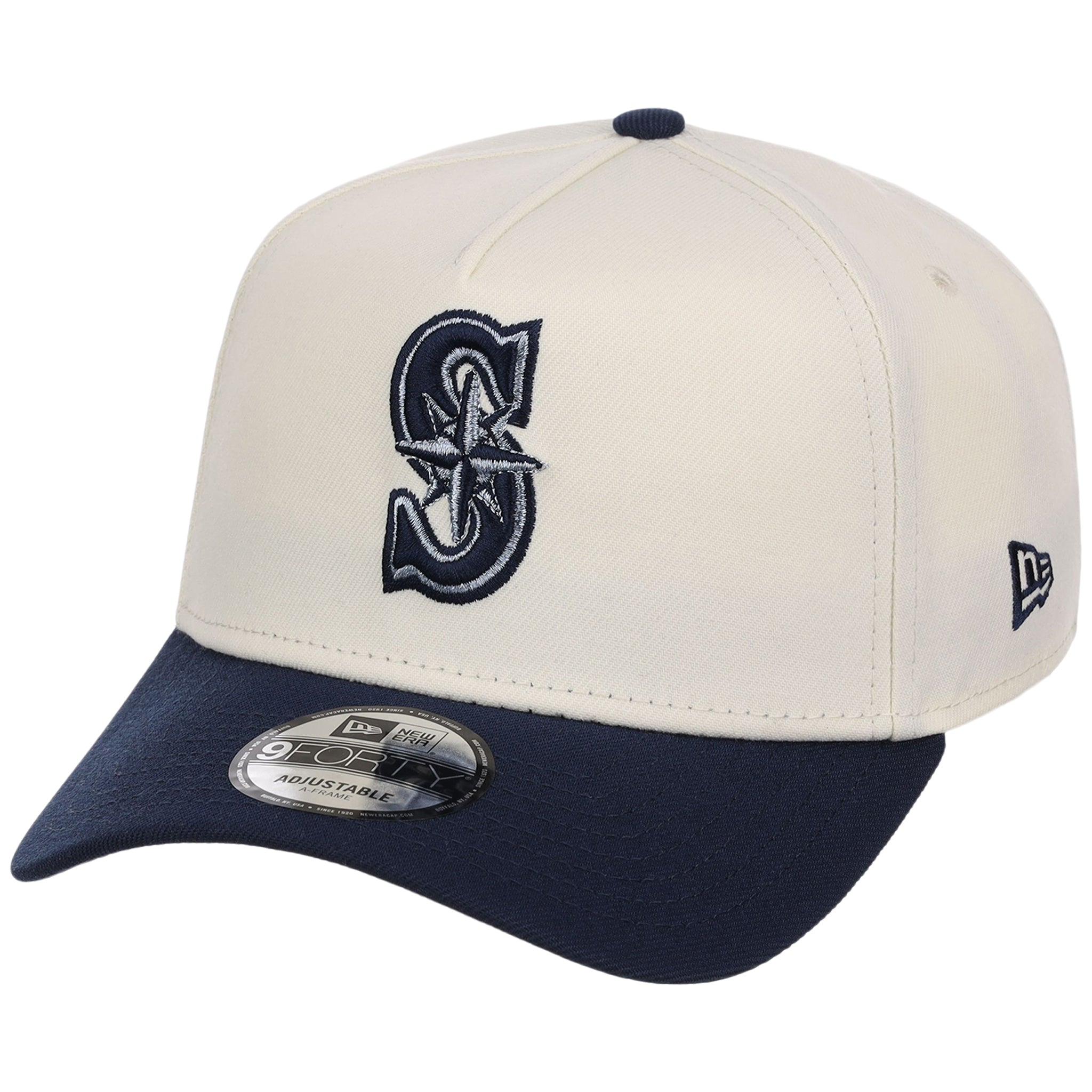 Seattle Mariners MLB Chrome x Navy FASHION CORE New Era 9FORTY A-Frame