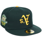 Oakland Athletics MLB Flipmode 2.0 New Era 59FIFTY (Dark Green/Dark Green/Gray)