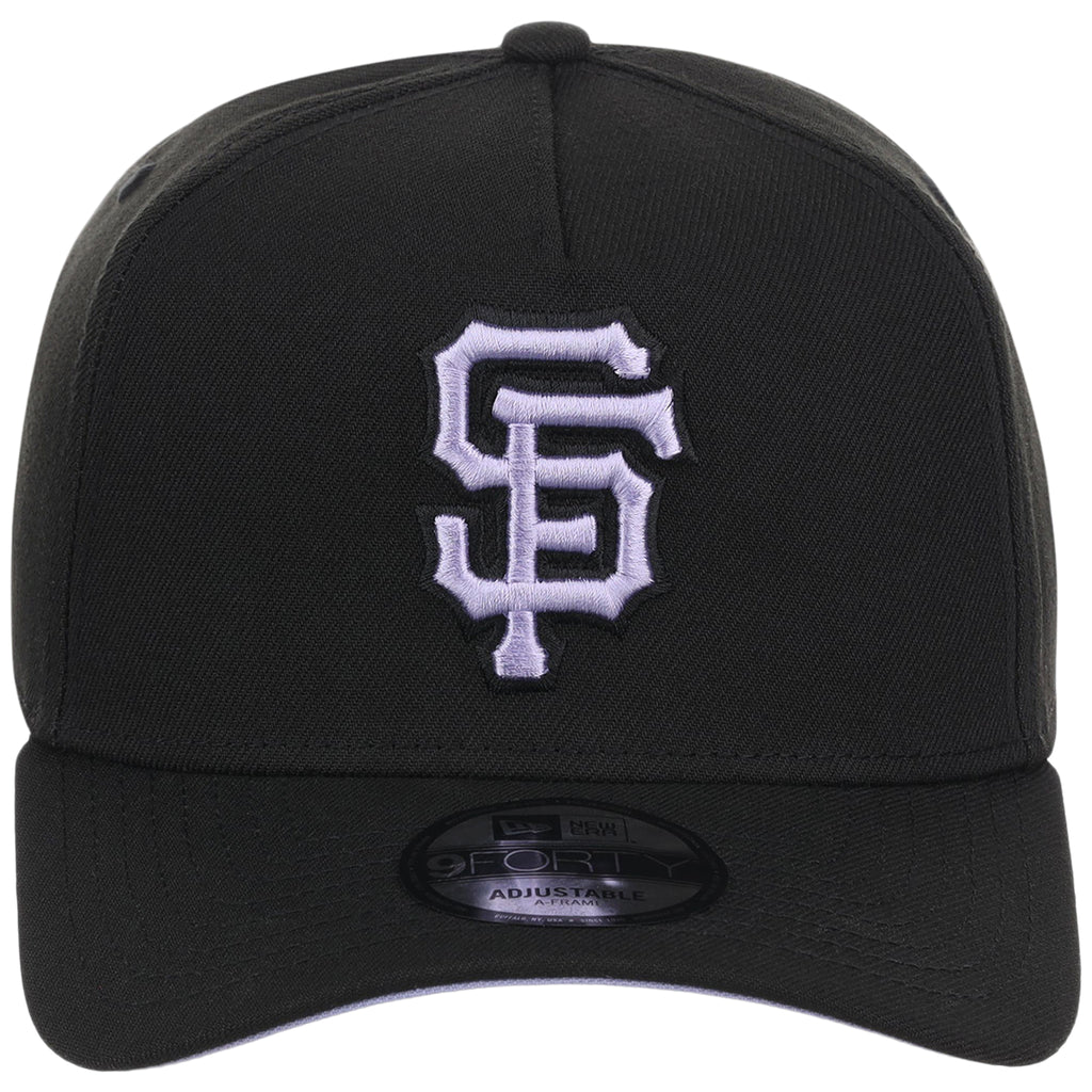 San Francisco Giants MLB Black x Lavender FASHION CORE New Era 9FORTY A-Frame
