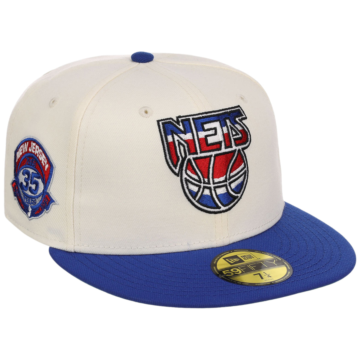 New Jersey Nets NBA Chrome OTC New Era 59FIFTY (Chrome/Royal)