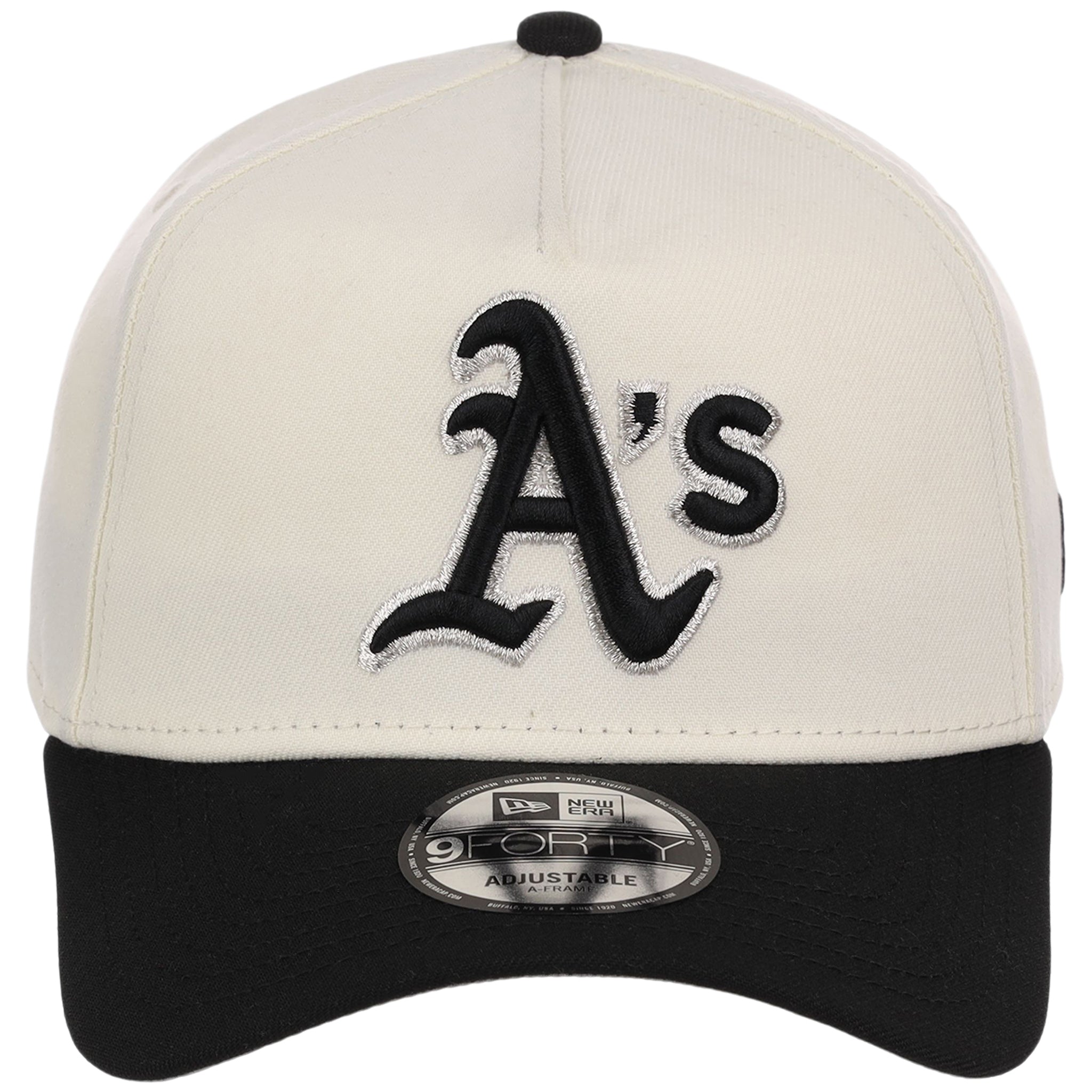 Oakland Athletics MLB Chrome x Black FASHION CORE New Era 9FORTY A-Frame