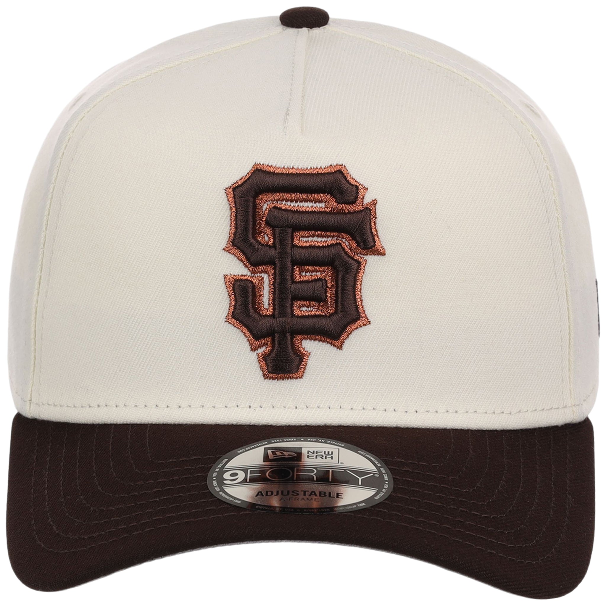 San Francisco Giants MLB Chrome x Burnt Wood FASHION CORE New Era 9FORTY A-Frame