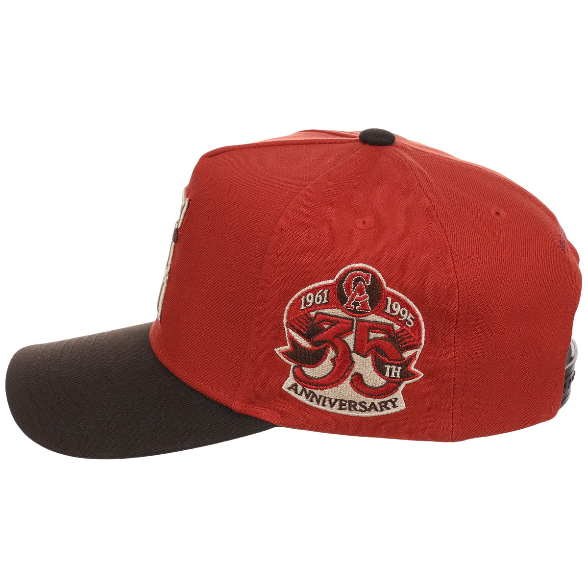 California Angels MLB Brown Stone Heat Mitcell & Ness Pro Pinch