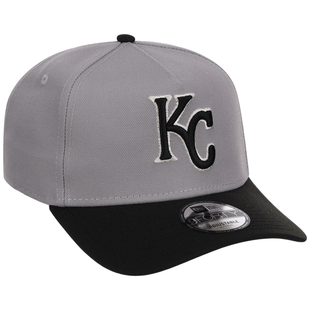 Kansas City Royals MLB Gray x Black FASHION CORE New Era 9FORTY A-Frame