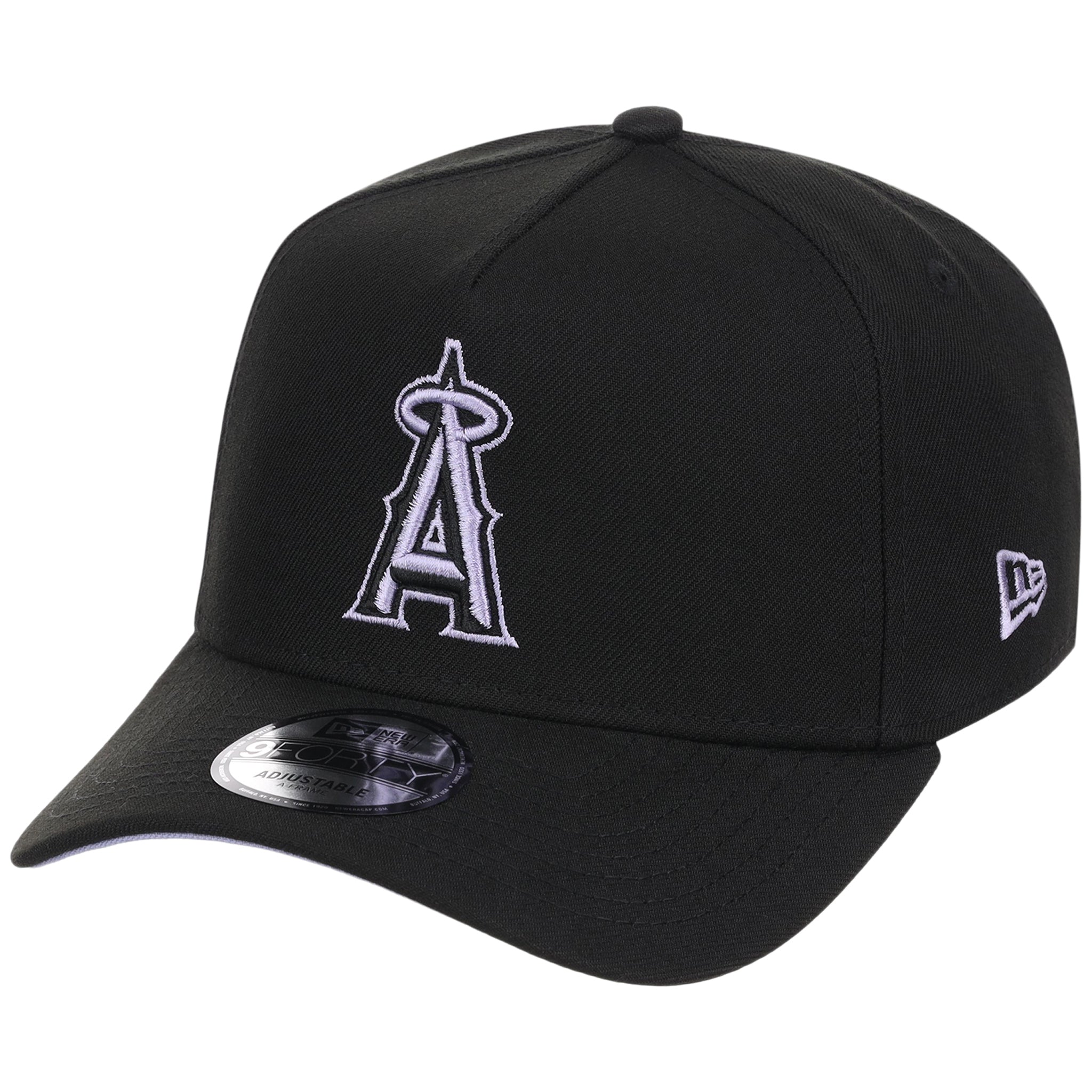 Anaheim Angels MLB Black x Lavender FASHION CORE New Era 9FORTY A-Frame