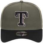 Texas Rangers MLB Olive x Black & Pink FASHION CORE New Era 9FORTY A-Frame