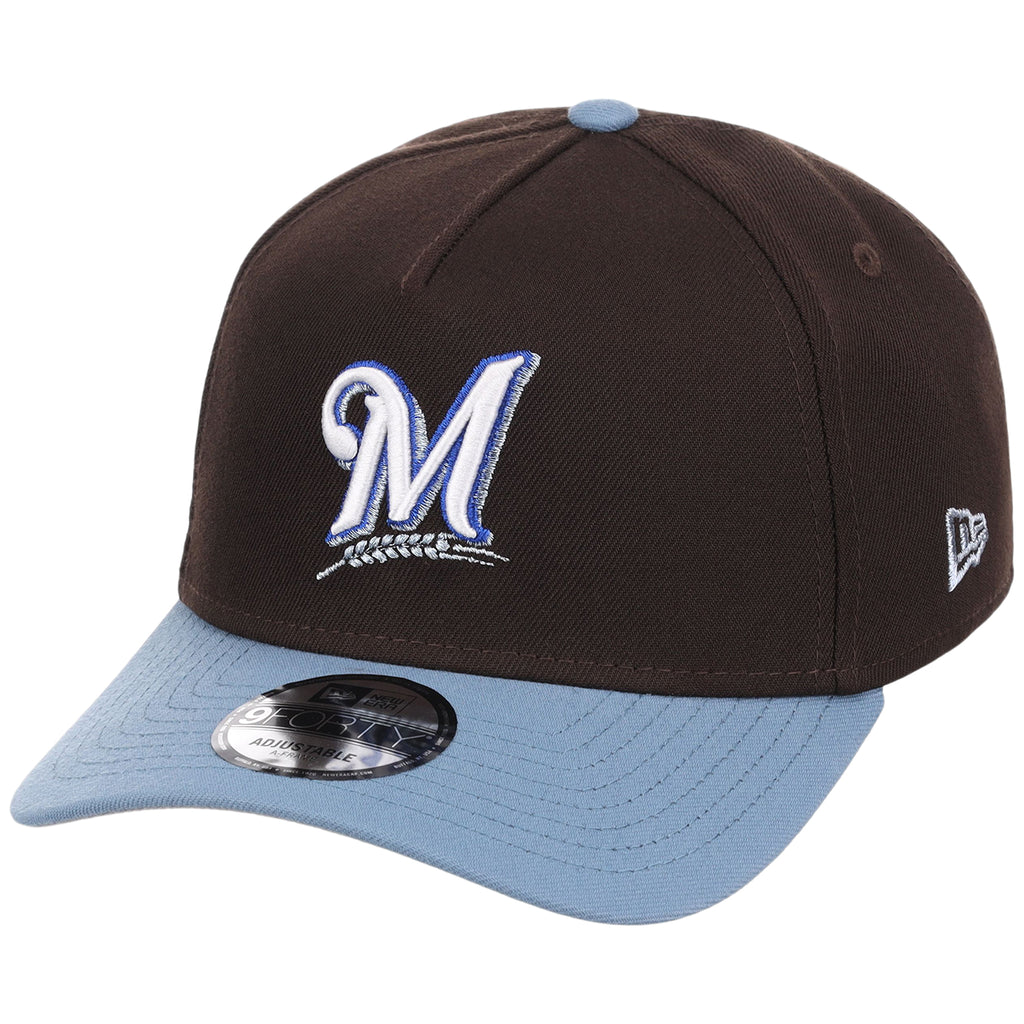 Milwaukee Brewers MLB Driftwood Fade New Era 9FORTY A-Frame