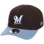 Milwaukee Brewers MLB Driftwood Fade New Era 9FORTY A-Frame