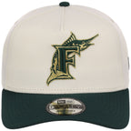 Miami Marlins MLB Chrome x Dark Green FASHION CORE New Era 9FORTY A-Frame
