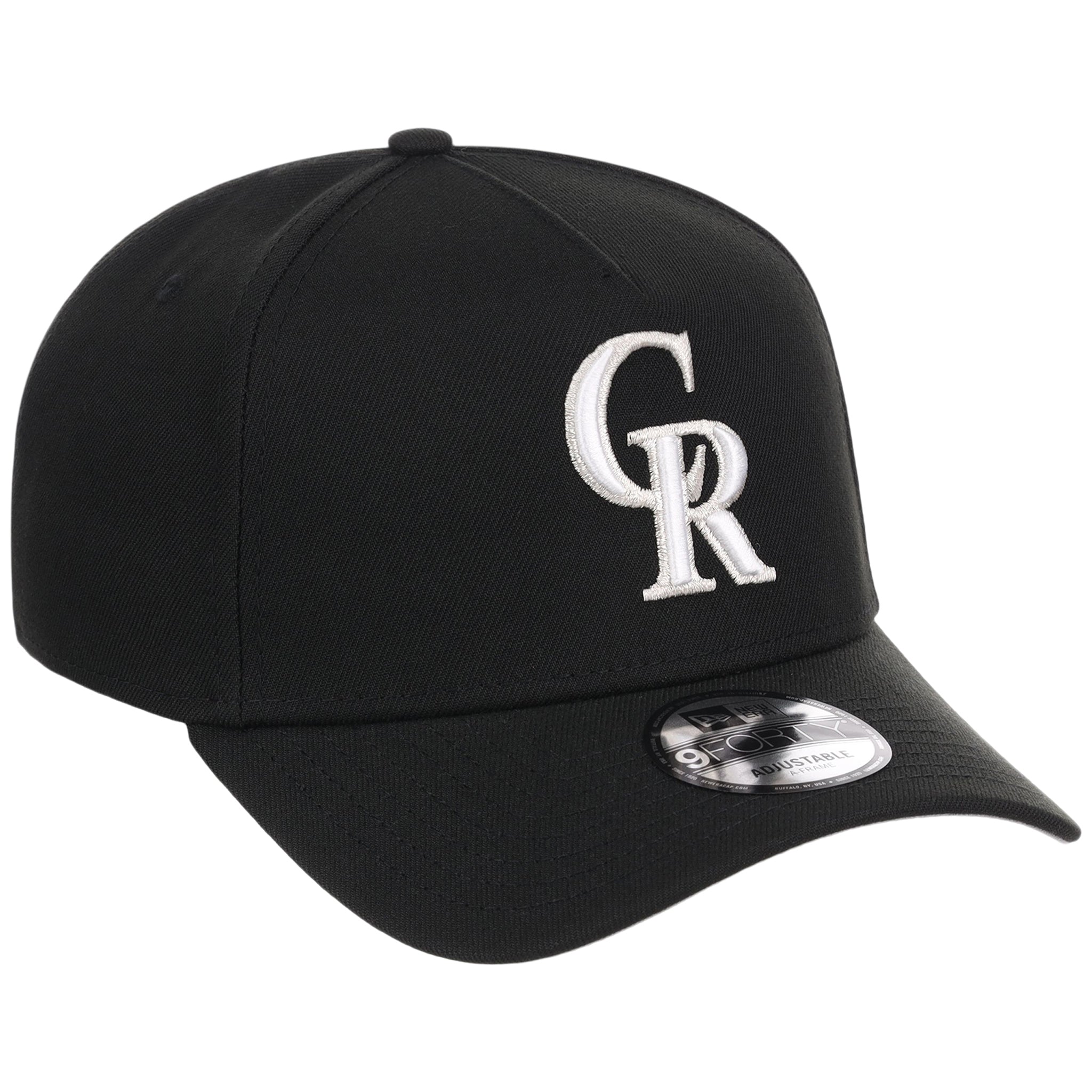 Colorado Rockies MLB Black x White FASHION CORE New Era 9FORTY A-Frame