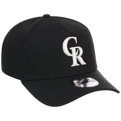 Colorado Rockies MLB Black x White FASHION CORE New Era 9FORTY A-Frame