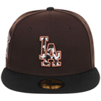 Los Angeles Dodgers Cow Fill (Dark Brown/Black) Lids HD LA Pack