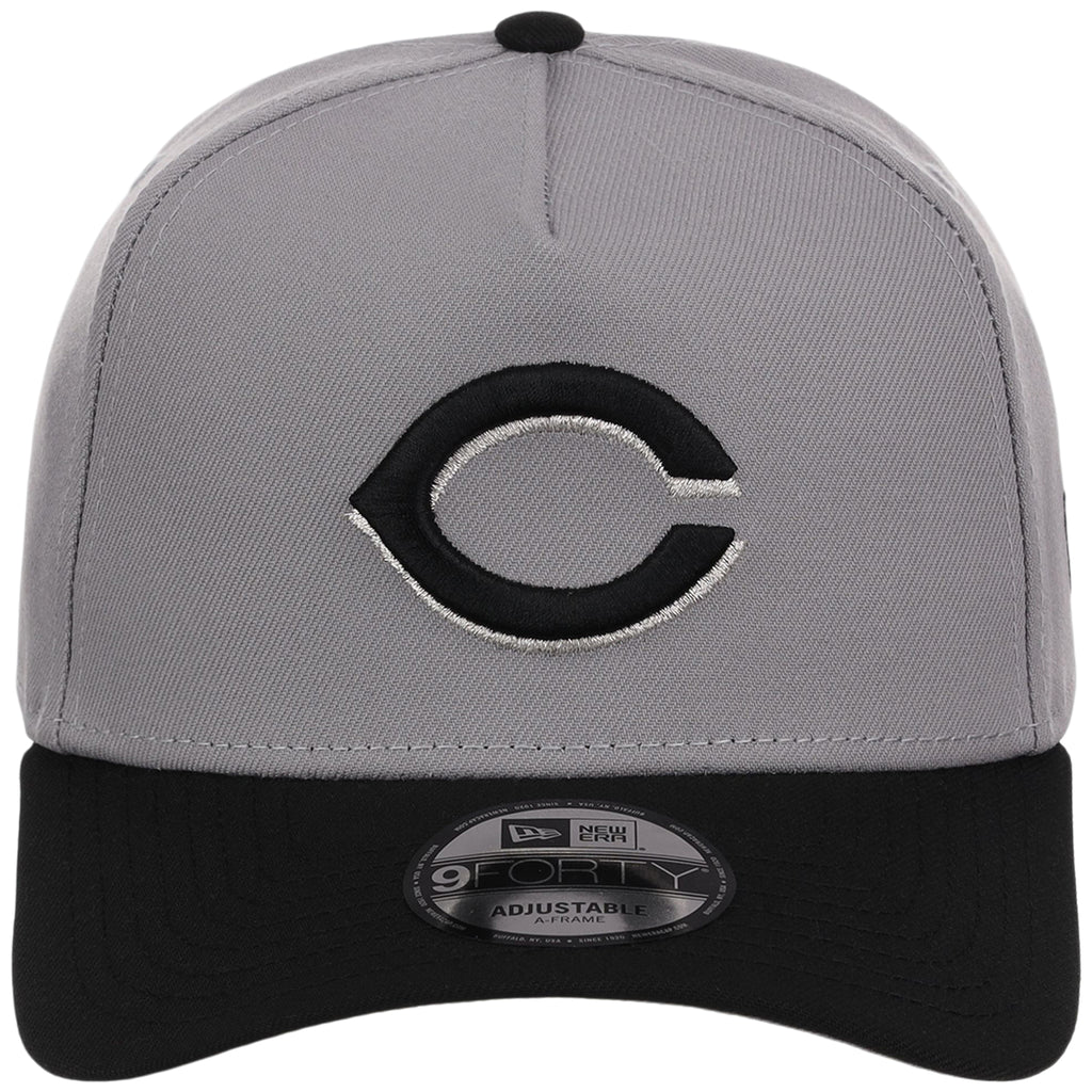 Cincinnati Reds MLB Gray x Black FASHION CORE New Era 9FORTY A-Frame