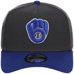 Milwaukee Brewers MLB Graphite x Royal FASHION CORE New Era 9FORTY A-Frame