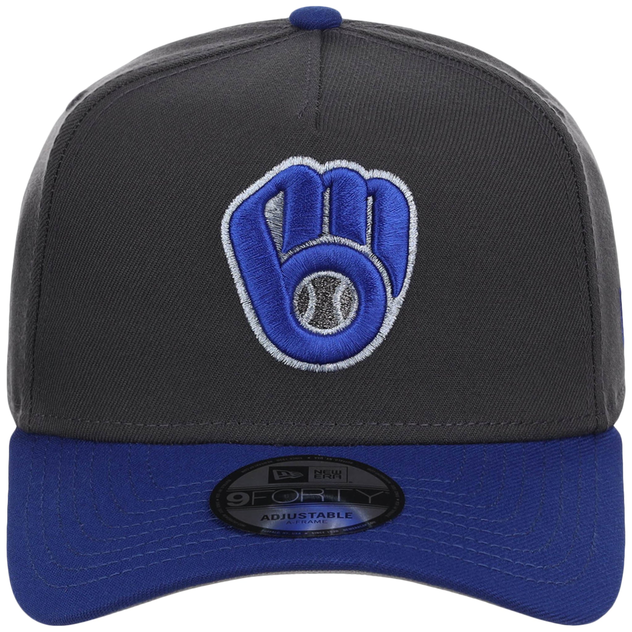 Milwaukee Brewers MLB Graphite x Royal FASHION CORE New Era 9FORTY A-Frame
