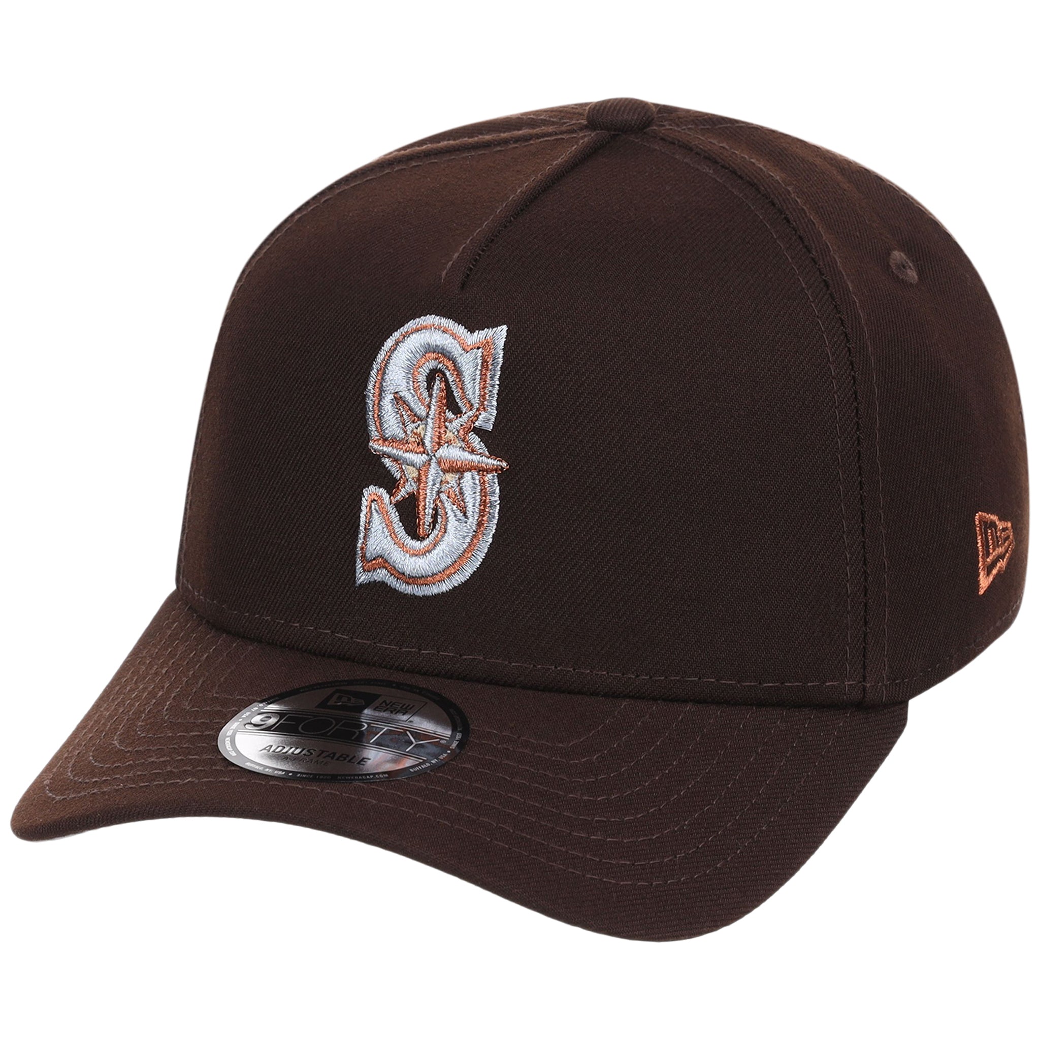 Seattle Mariners MLB Frosted Bark New Era 9FORTY A-Frame