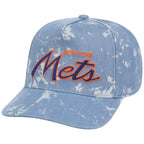 New York Mets MLB Acid Wash Mitchell & Ness Pro Pinch