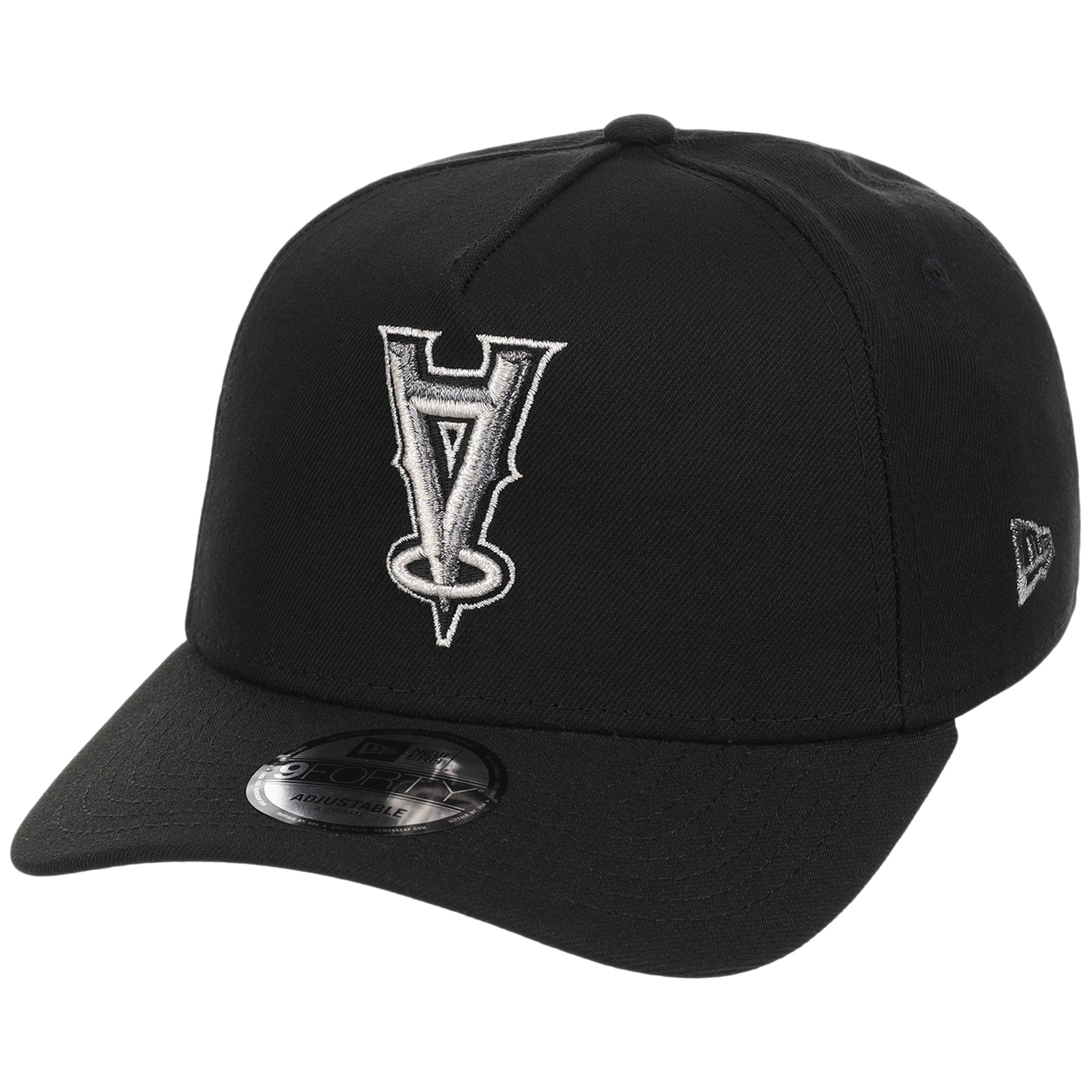Anaheim Angels MLB Flipmode 2.0 Liquid Titanium New Era 9FORTY A-Frame (Black/Black/Gray)