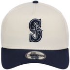 Seattle Mariners MLB Chrome x Navy FASHION CORE New Era 9FORTY A-Frame