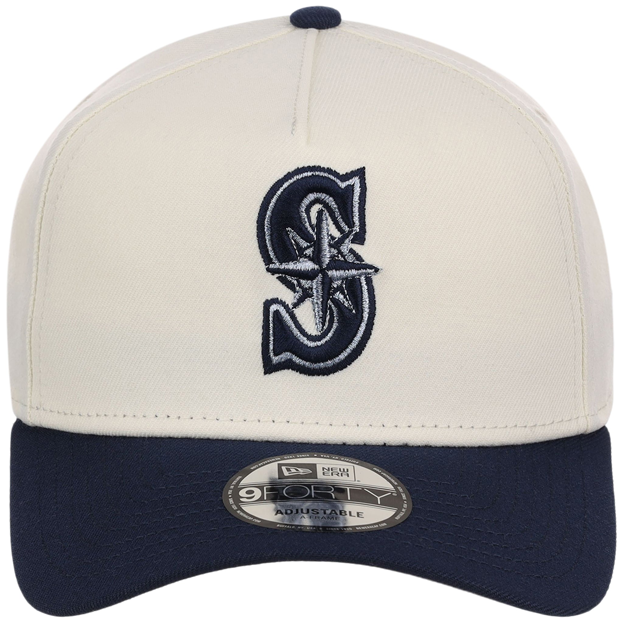 Seattle Mariners MLB Chrome x Navy FASHION CORE New Era 9FORTY A-Frame