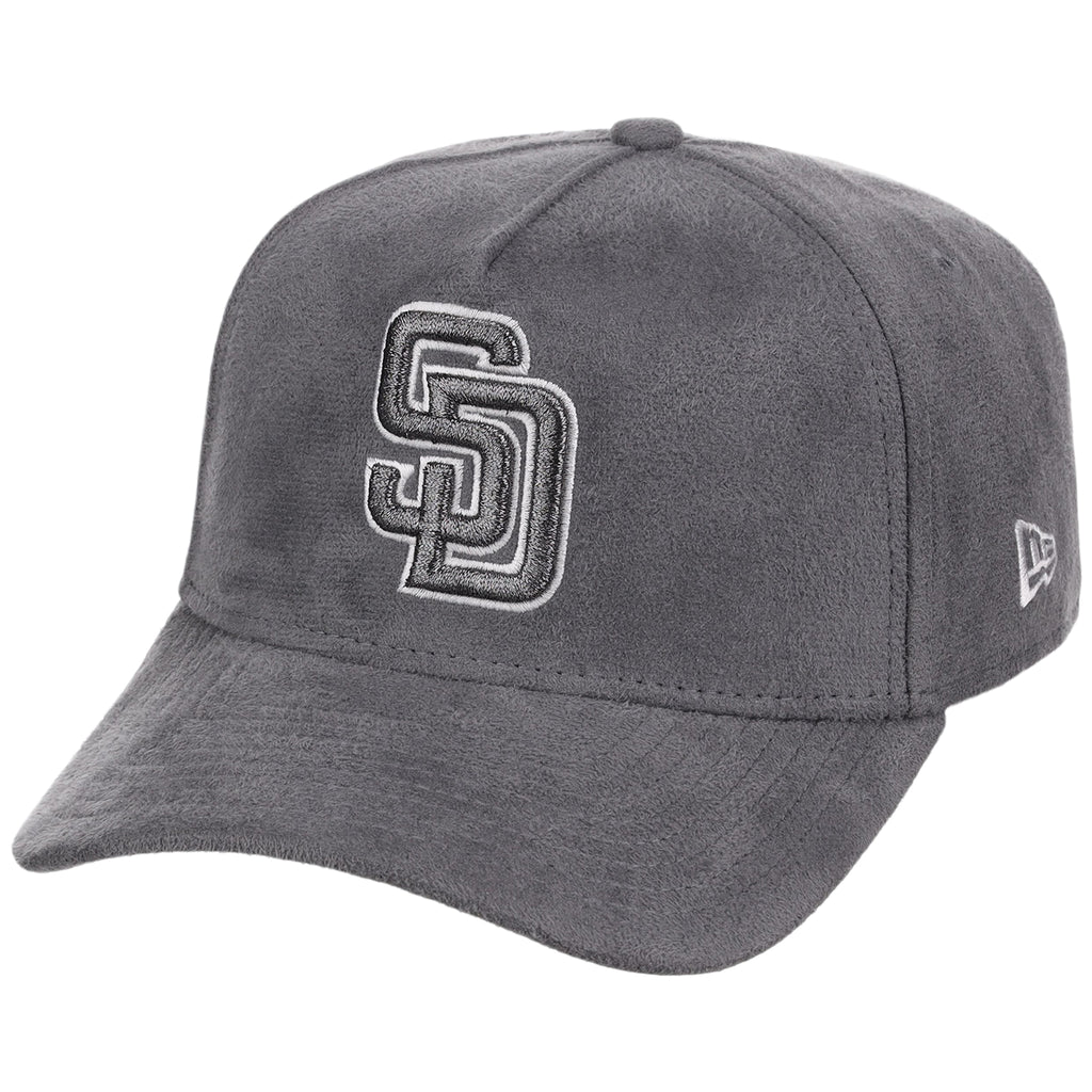San Diego Padres MLB Gray x Suede FASHION CORE New Era 9FORTY A-Frame
