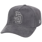 San Diego Padres MLB Gray x Suede FASHION CORE New Era 9FORTY A-Frame